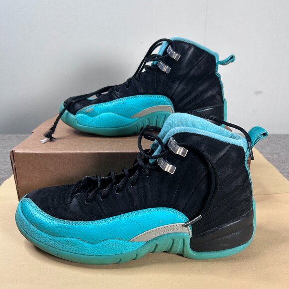 Jordan 12 Retro Hyper Jade Sneaker Shoes (GS) Kids 6.5Y 510815-017